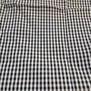 Fabric, Black & White Polyester Gingham Taffeta, 45" x 2 yds